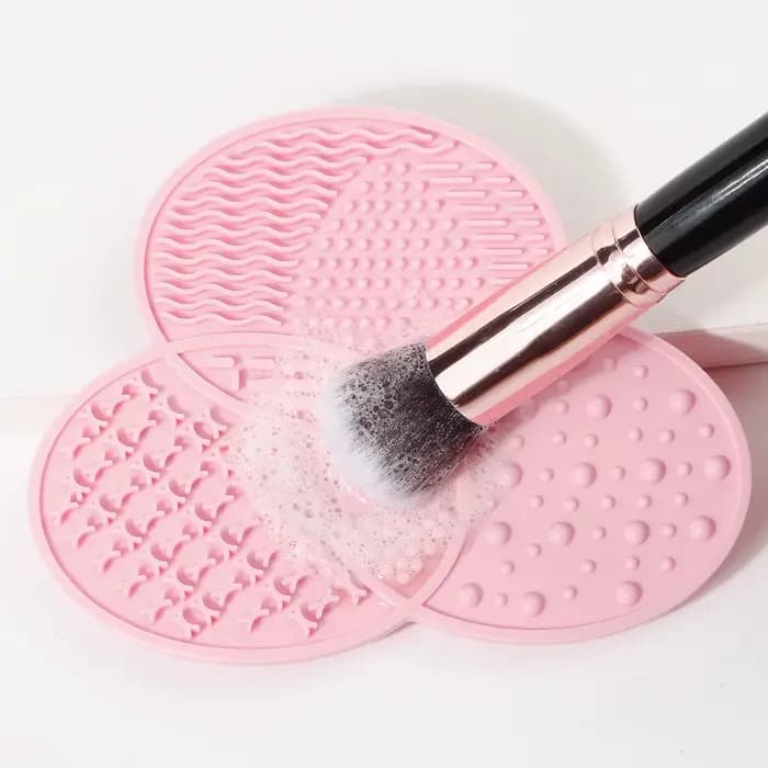 Tapis de nettoyage portable pour pinceaux de maquillage