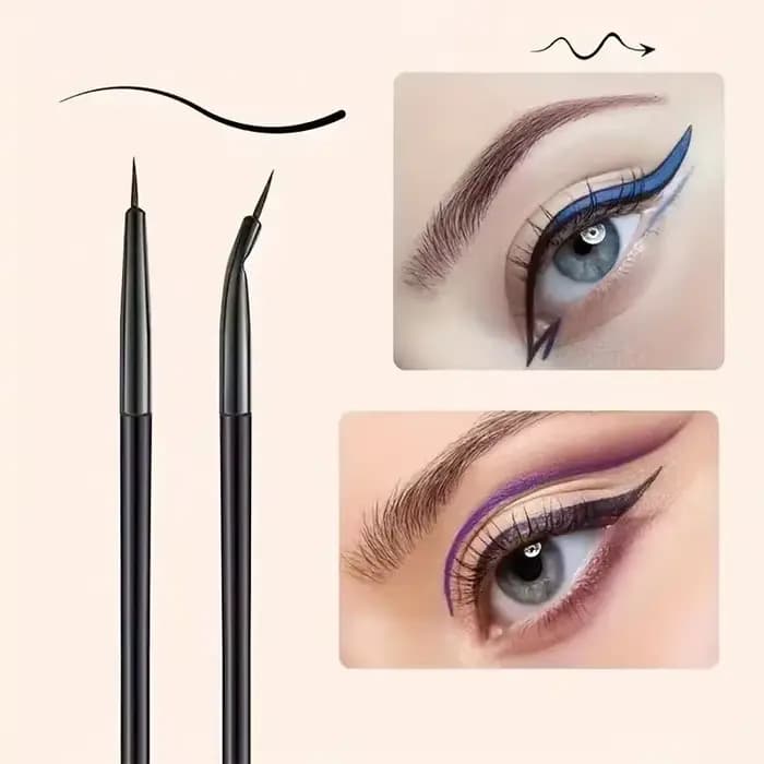 Pinceau eyeliner ultra fin à angle plat