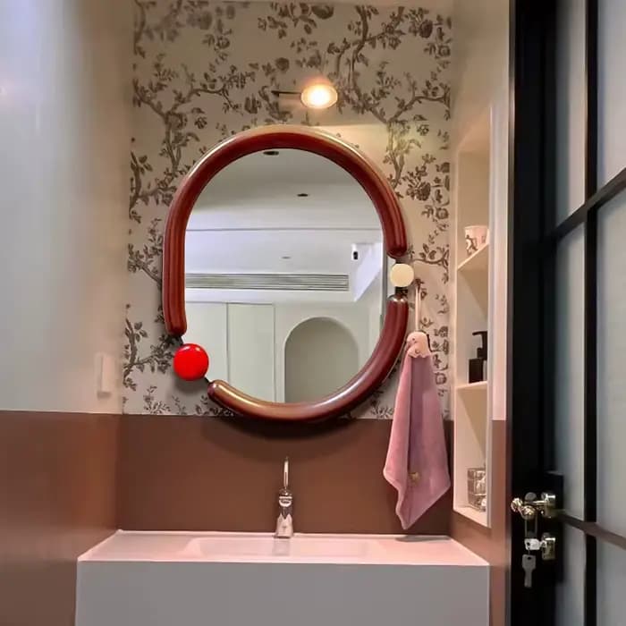 Miroir De maquillage ovale