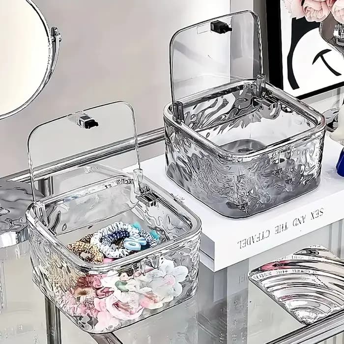 Boîte de rangement pour accessoires de cheveux
