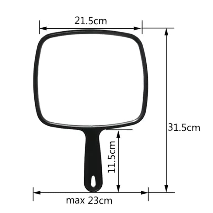 Nouveau miroir de poche professionnel pour salon de coiffure, miroir de coiffeur avec poignée, miroi
