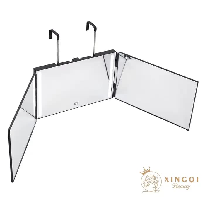 Miroir de Maquillage à Trois Volets pour Voir l'Arrière de la Tête