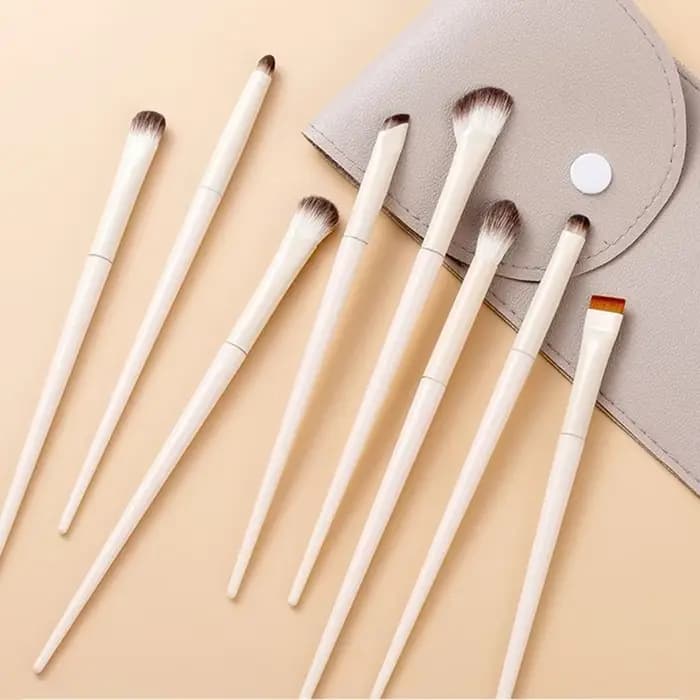 5/6/8/10 pièces pinceaux de maquillage pour les yeux naturels ensemble détail fard à paupières brosse pinceau