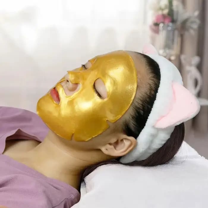 10 pièces cristal collagène or masques faciaux beauté soins de la peau grand masque Anti-âge hydrata