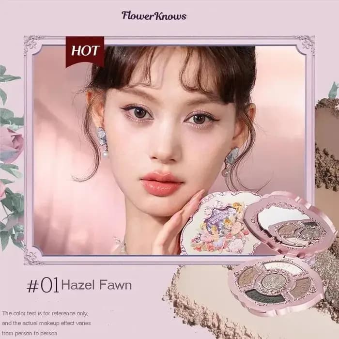 Flower Knows maquillage cygne Ballet fard à paupières Palette naturel nu mat miroitant fraise Cupidon paillettes Pigment