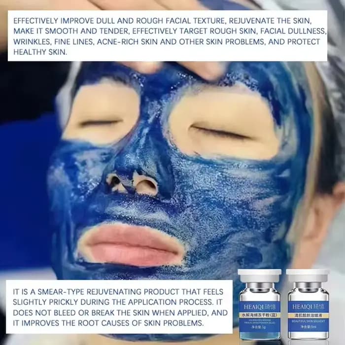 Éponge cristalite bleu cuivre Peptide régénération du collagène extrait biologique naturel