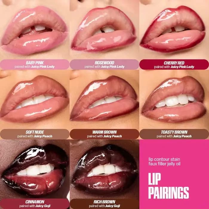 Huda Beauty Faux Filler Gloss à lèvres brillant non collant