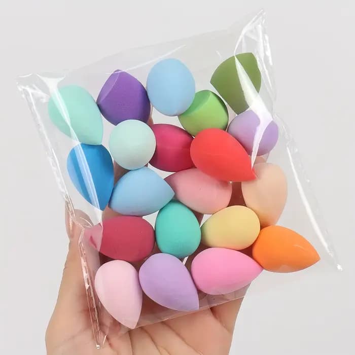 10/20/50/100 pièces de mini éponges de beauté, différentes formes et couleurs d'éponges de maquillag