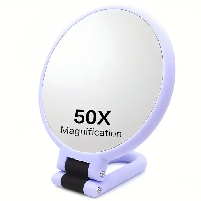 50x Miroirs de maquillage portables à double face