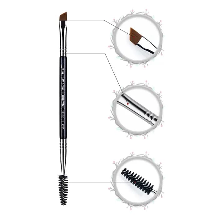 Jessup pinceau de maquillage pour sourcils double tête pinceaux à cils