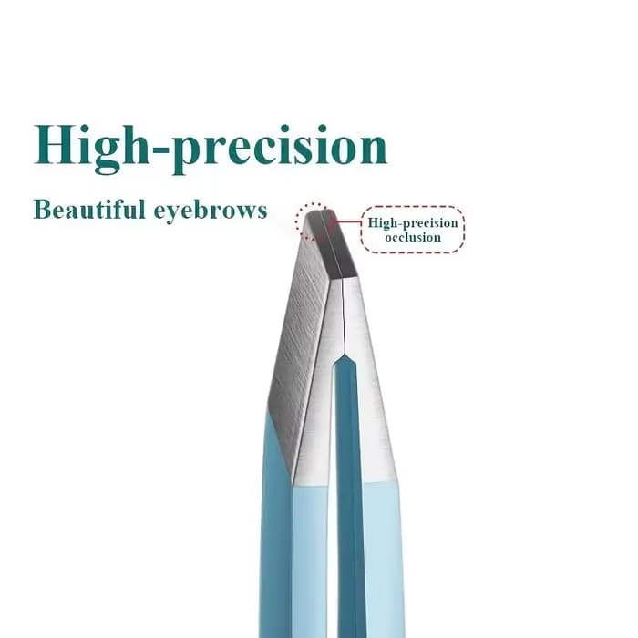 EyeblogugTweezer-Pince à épiler inclinée en acier inoxydable, extracteur de poils fins, pinces à sou