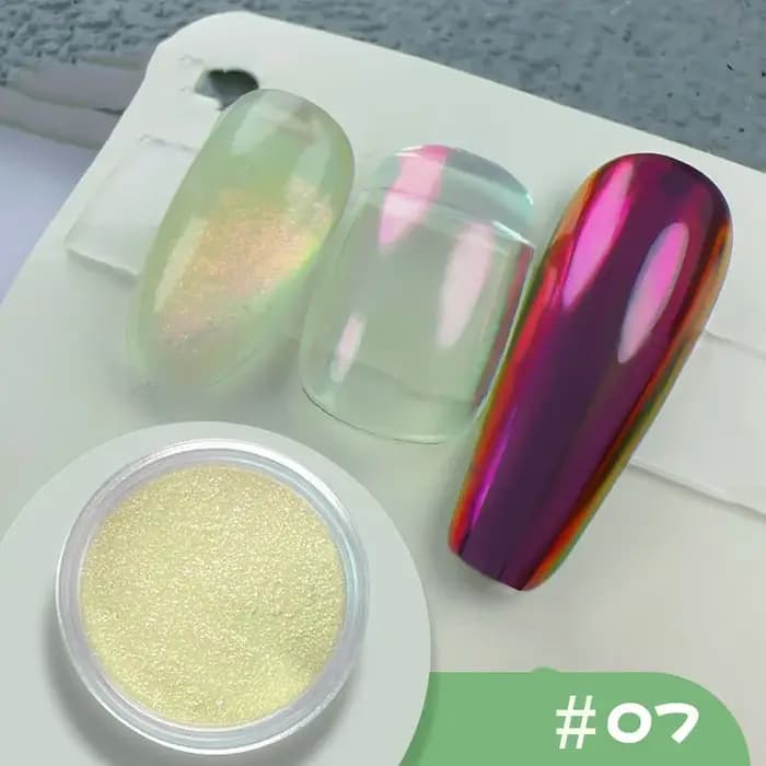Poudre à ongles sirène effet miroir