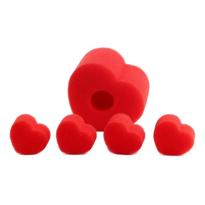 Accessoires magiques en éponge en forme de cœurs, boule d'amour rouge, tours de magie close-up, cade