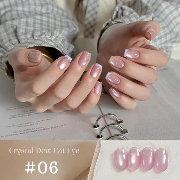 1-9 pièces TC Flow Light Vernis à ongles gel effet œil de chat blanc ultra brillant
