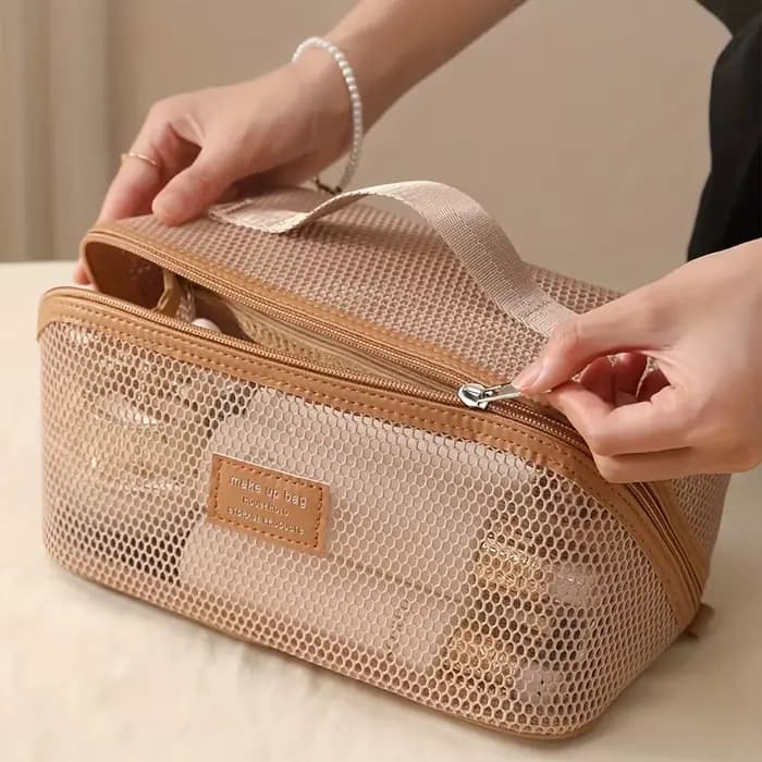 Organisateur de maquillage trousse de toilette féminine sac