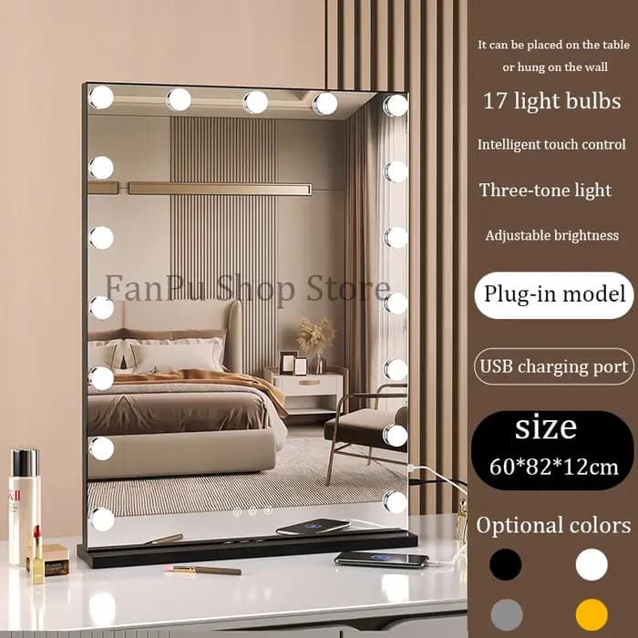 Miroir de courtoisie avec lumières