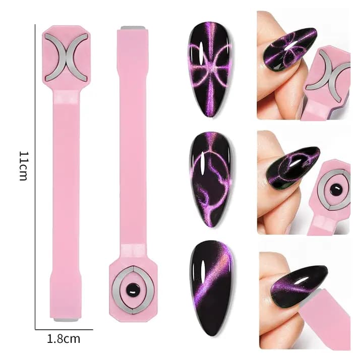 Outil magnétique pour ongles 3 en 1
