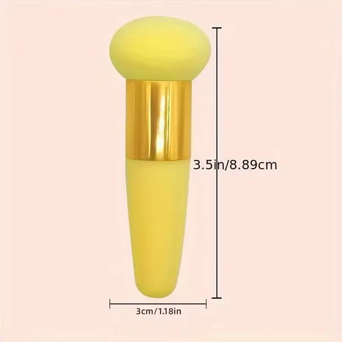 Stylo bouffant de maquillage en éponge à tête de champignon multicolore
