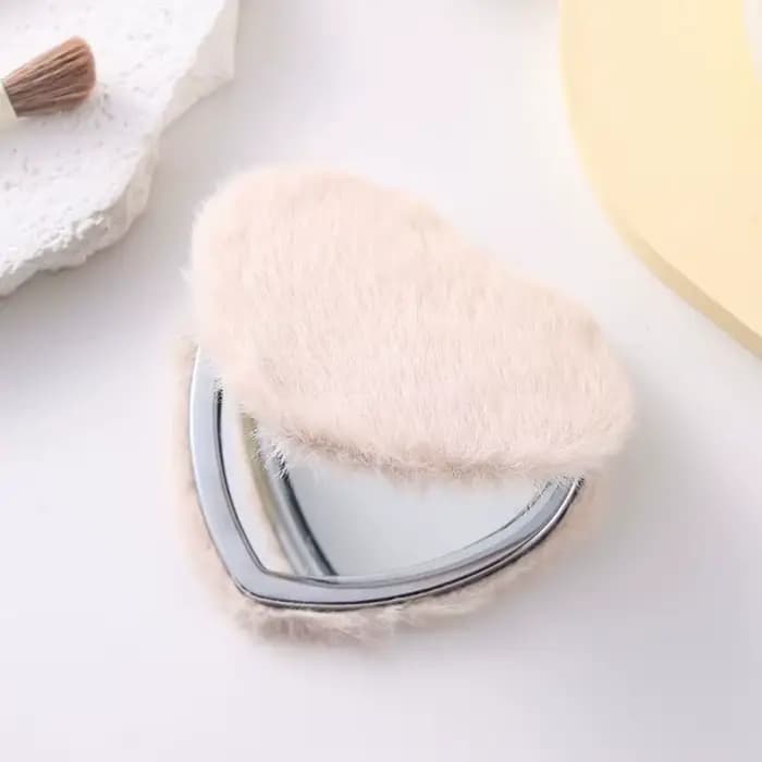 Miroir de maquillage pliable double face