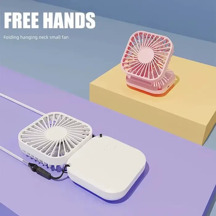 NOUVEAU Mini ventilateur portable élégant avec miroir de maquillage intégré