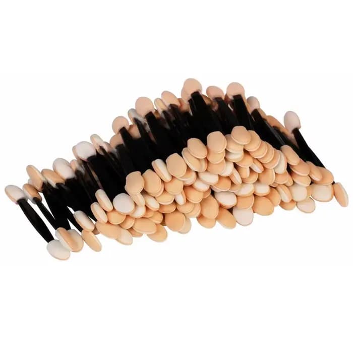 5/30/50/100 pièces pinceau fard à paupières double face éponge Nylon ensembles maquillage ombre