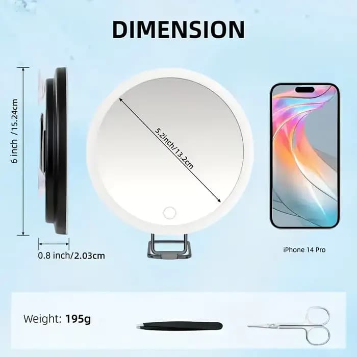 1 miroir grossissant 40X avec lumière