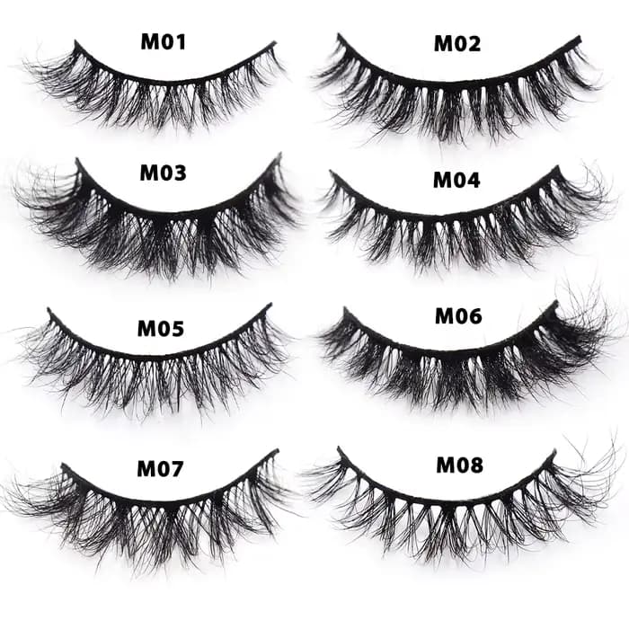 LEHUAMAO Maquiagem cils courts en vison naturel cils vaporeux moelleux Volume 12mm-15mm faux cils Ex
