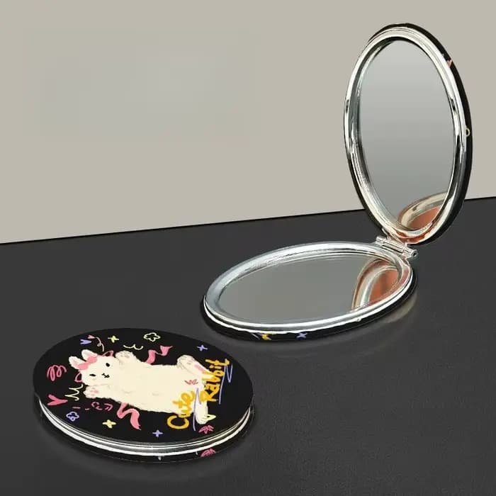 Couverture moderne miroirs maquillage coeur noir Design esthétique miroir Kawaii Cool créatif Espejos Decorativos décoration de la maison