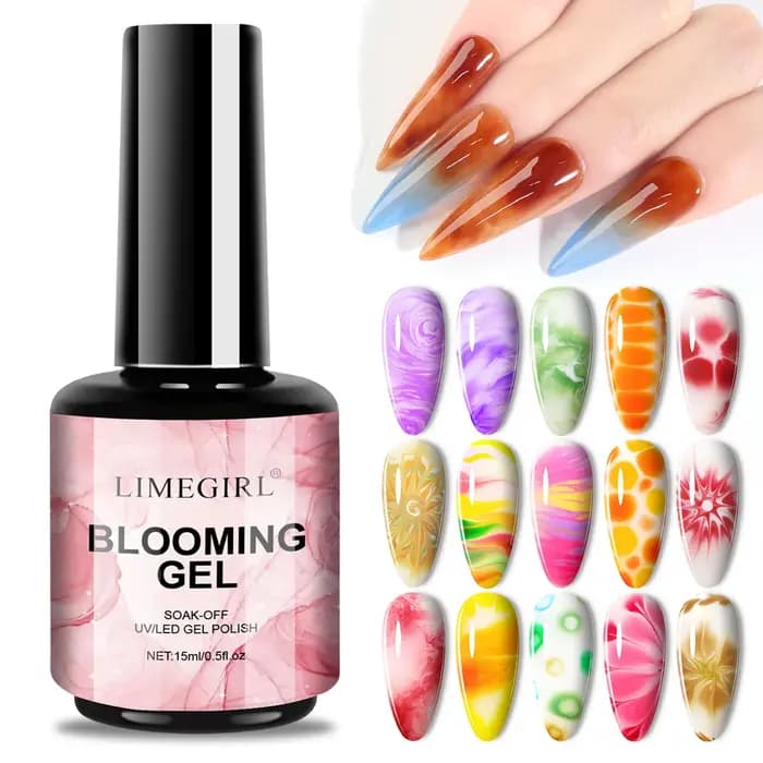 LIMEGIRL 15ML clair floraison Gel vernis UV trempage propagation marbre