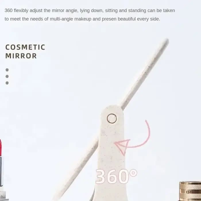 Pliable 360 ° Miroir de maquillage rotatif pour la maison