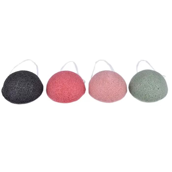 Éponge de maquillage Konjac naturelle, accessoire de nettoyage du visage