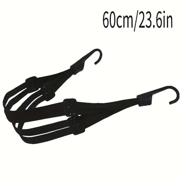 Valise élastique pour moto, 1 pièce, avec crochet de sécurité, casque polyvalent, équipement de Transport en maille, Durable et élégante pour les voyages quotidiens