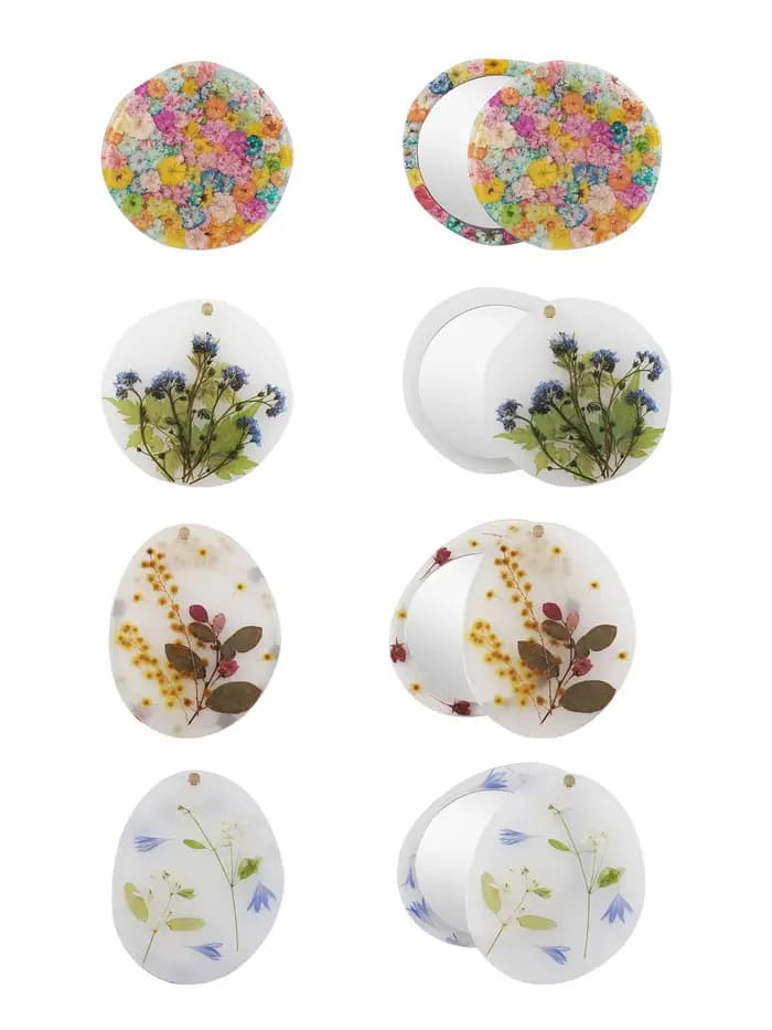 Miroir de maquillage rotatif
