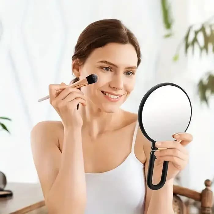 Miroir grossissant 50x avec grossissement double face 1X/50X