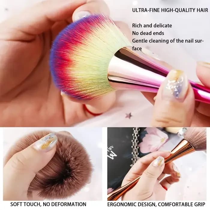 Brosse pour Nail Art, élimine la poussière des ongles