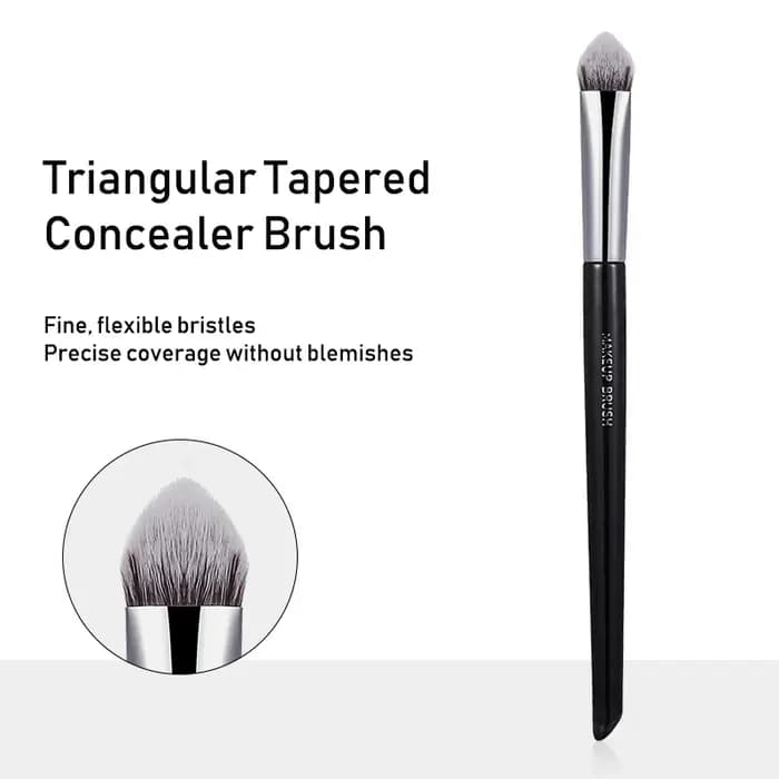 Pinceau de maquillage correcteur triangulaire biseauté de précision