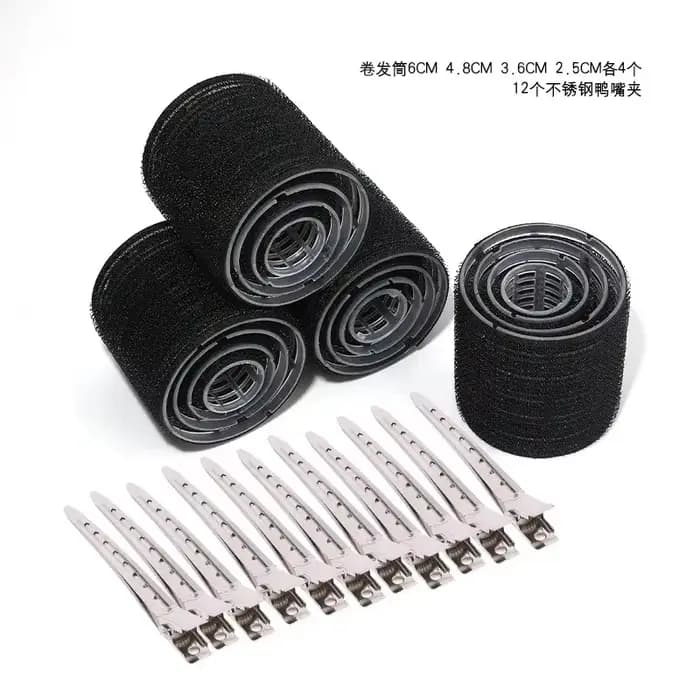 Rouleaux de bouclage de cheveux de différentes tailles pour la coiffure paresseuse bricolage