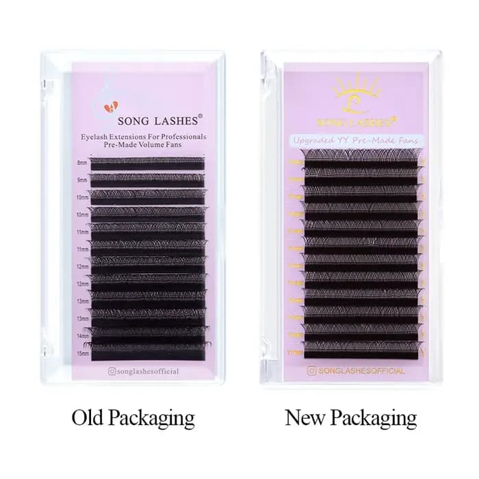 SONG LASHES Y forme ventilateurs préfabriqués Extensions de cils pour Salon cils individuels C D DD