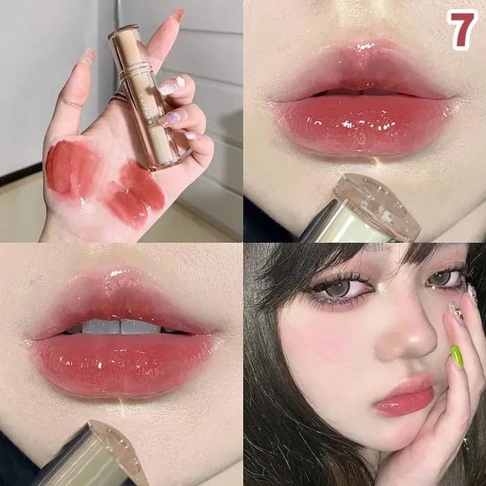 Vernis à lèvres miroir au thé glacé