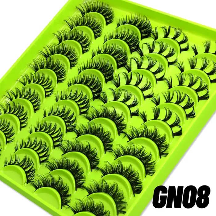 GROINNEYA Manga cils style mixte 5/9/20 paires 3D 6D 8D