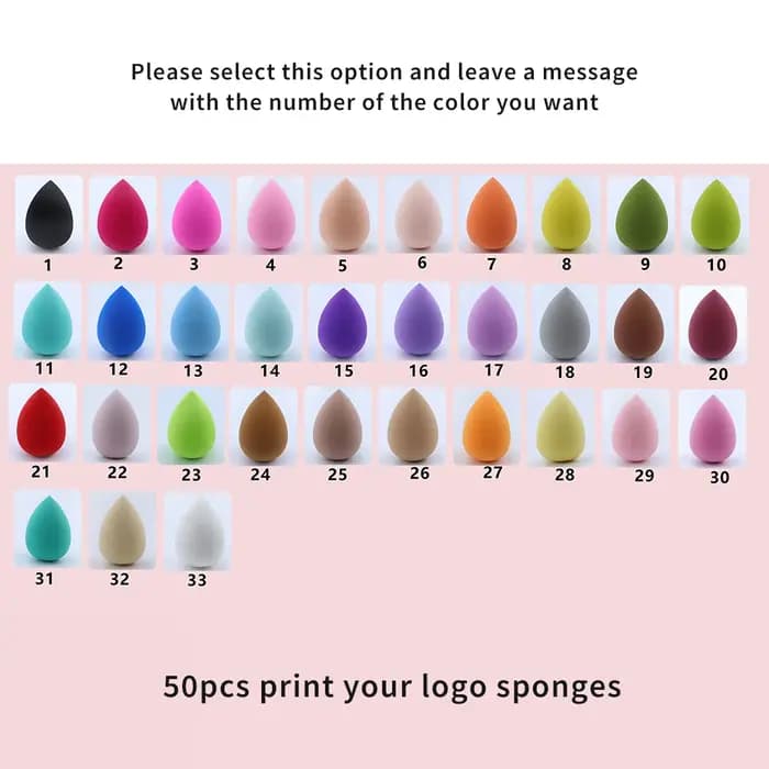 Beauté oeuf cosmétique mélangeur personnaliser maquillage éponge marque privée Latex gratuit