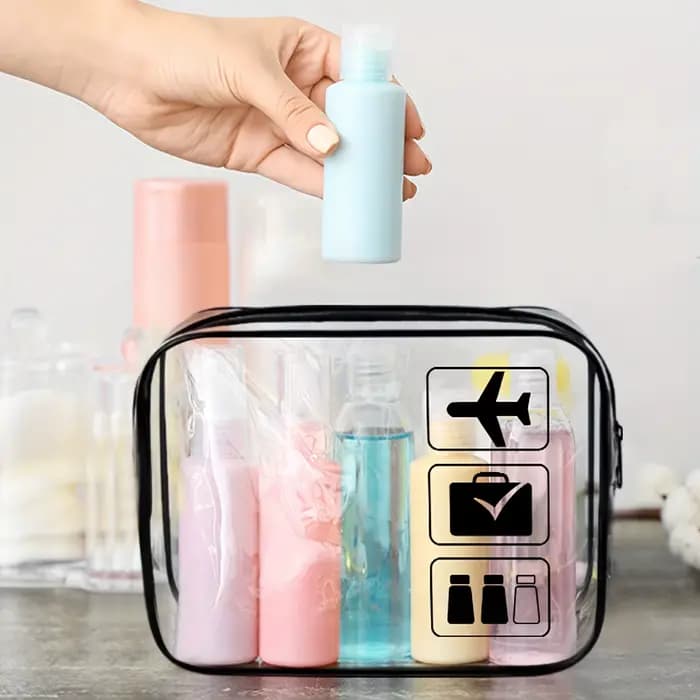 Trousse de toilette transparente approuvée par TSA