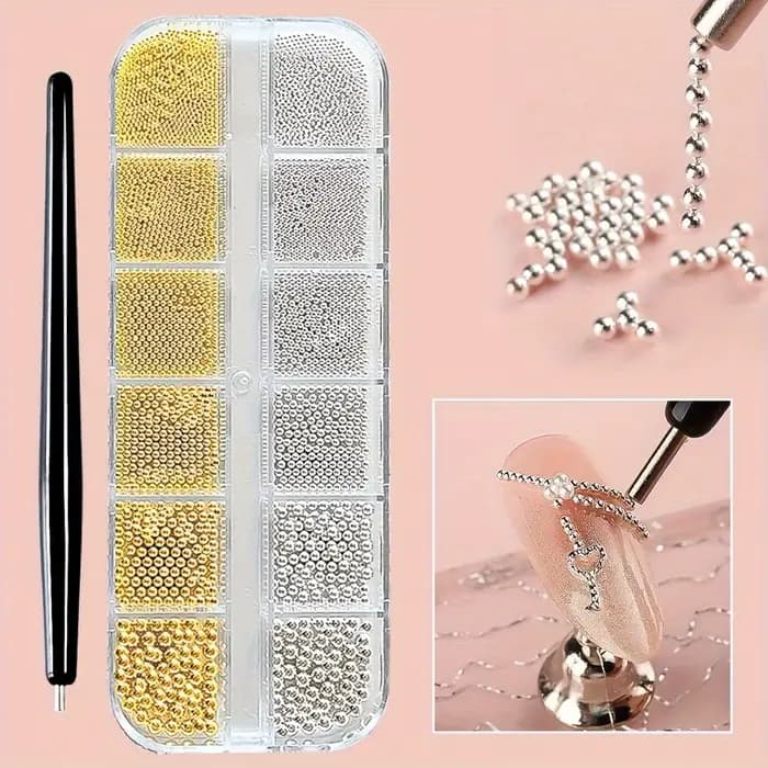 Mini perles de Caviar pour décoration des ongles
