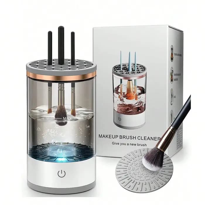 Nettoyeur de pinceaux de maquillage électrique, machine de nettoyage