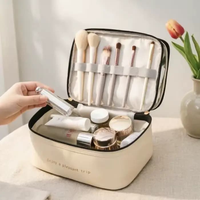 Trousse de maquillage double couche