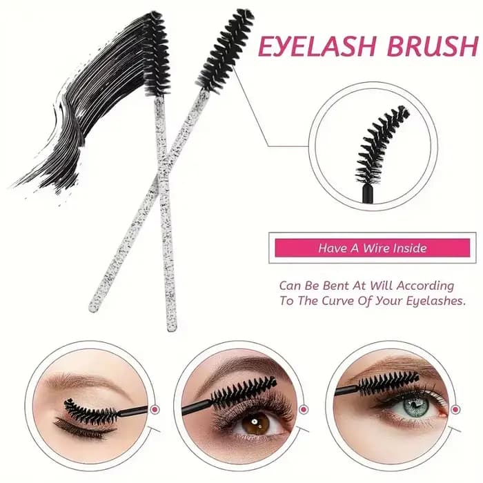80 pièces ensemble de pinceaux de maquillage professionnel boîte sourcils cils lèvres brosses épingle à cheveux Micro