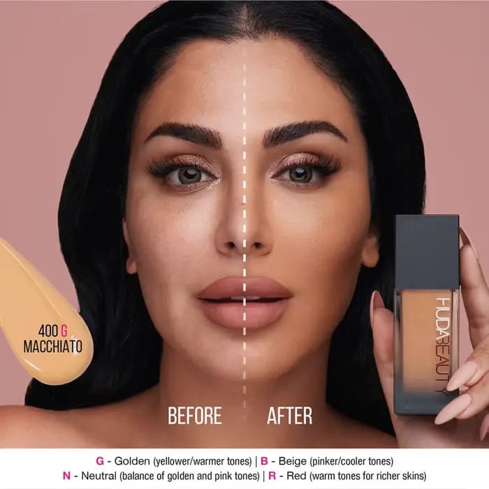 Fauxfilter Fond de Teint Mat Lumineux Longue Tenue Couvrance Totale Correcteur Efficace Maquillage Professionnel Imperméable