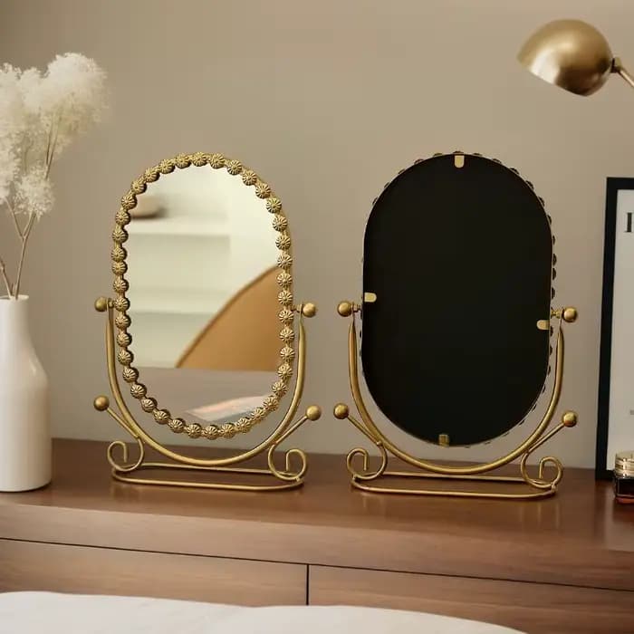 Miroir de vanité de style européen de luxe léger