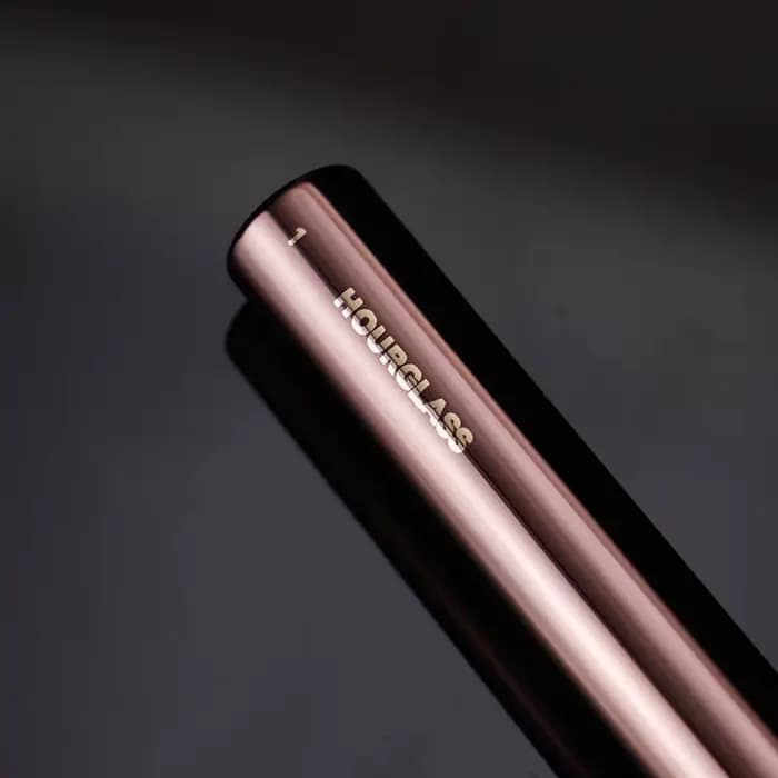 Pinceaux de maquillage en poudre sablier, 1 pièce, pour fond de teint, fard à joues, manche en métal, correcteur, bronzant, haut de gamme, avec boîte