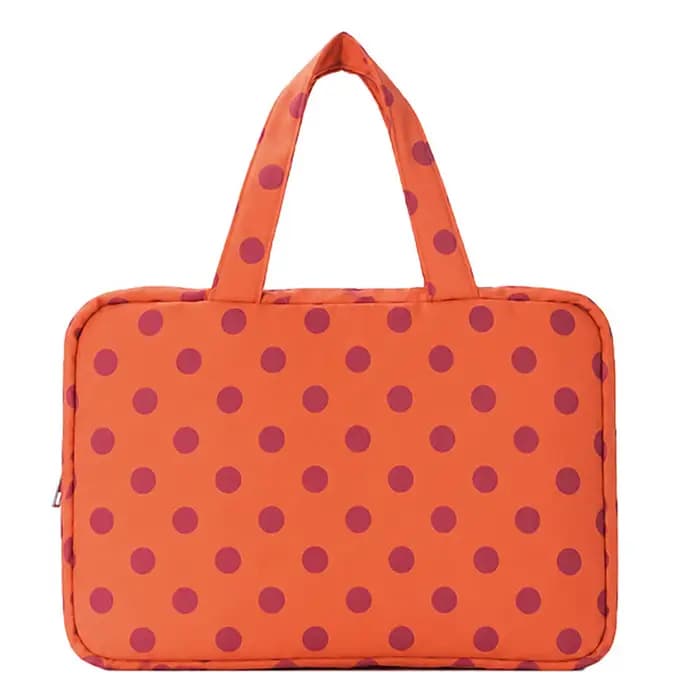 Sacs de toilette pliables à pois